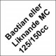 Baotian och liknande 125cc/150cc
