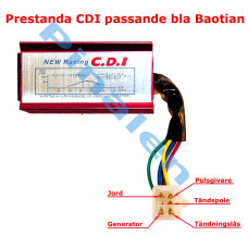 10. Prestanda CDI 1-kontakters passande bla Baotian