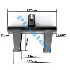 12. BTQT-9,11 Motorfäste ej rund vagga ink gummibussningar F35.12