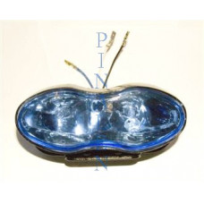 01. Framlampa dubbel blå Monkeybike